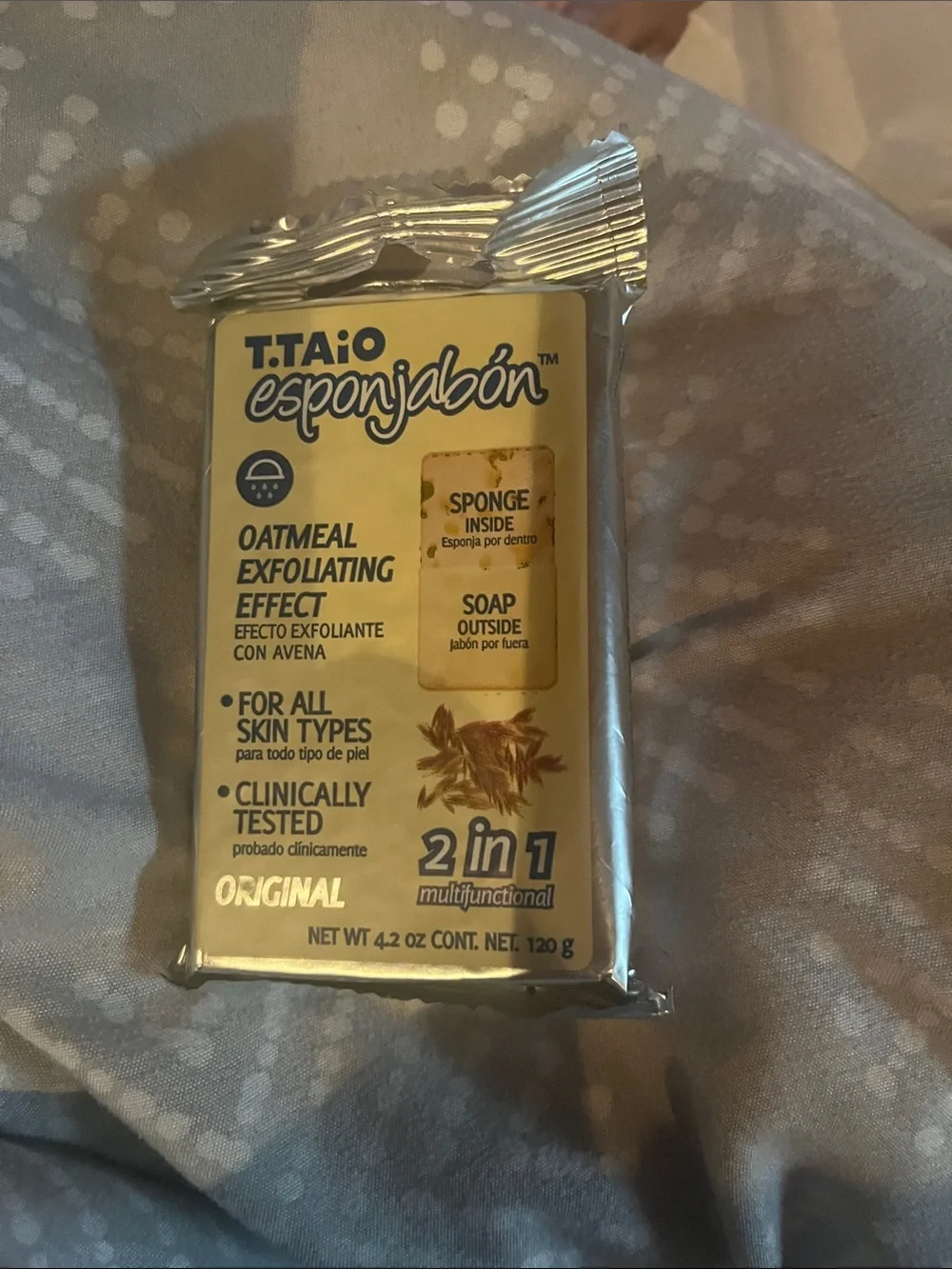 T.Taio Esponjabón Oatmeal Exfoliating Soap - Yellow
